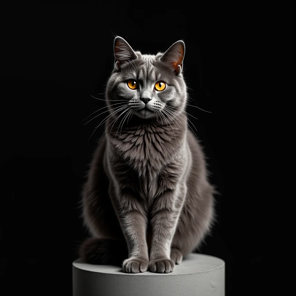 Chartreux cat photo