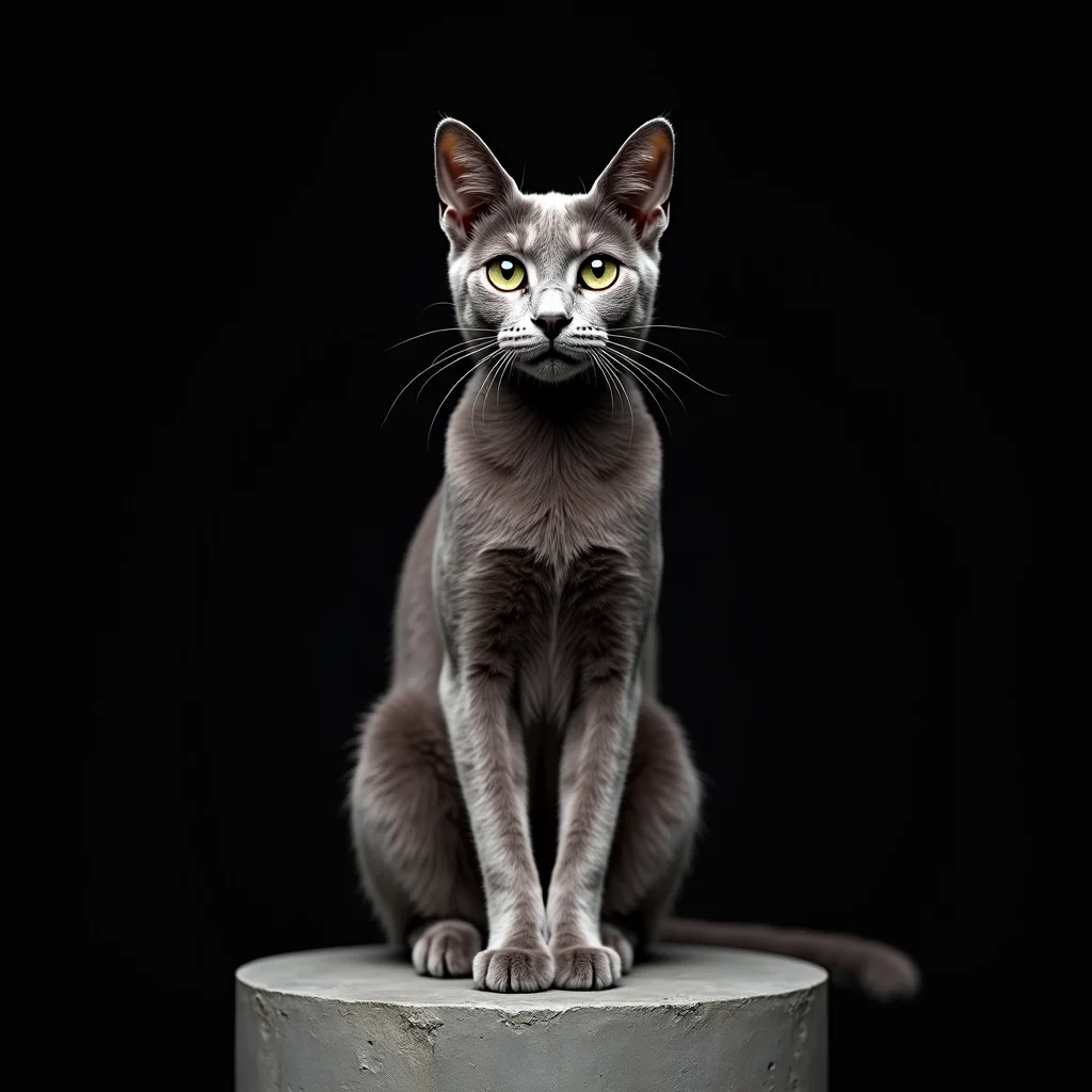 Russian Blue cat photo